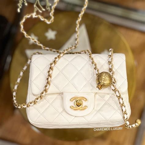 small white chanel purse|Chanel 22 bag small price.